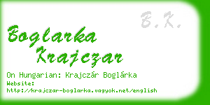 boglarka krajczar business card